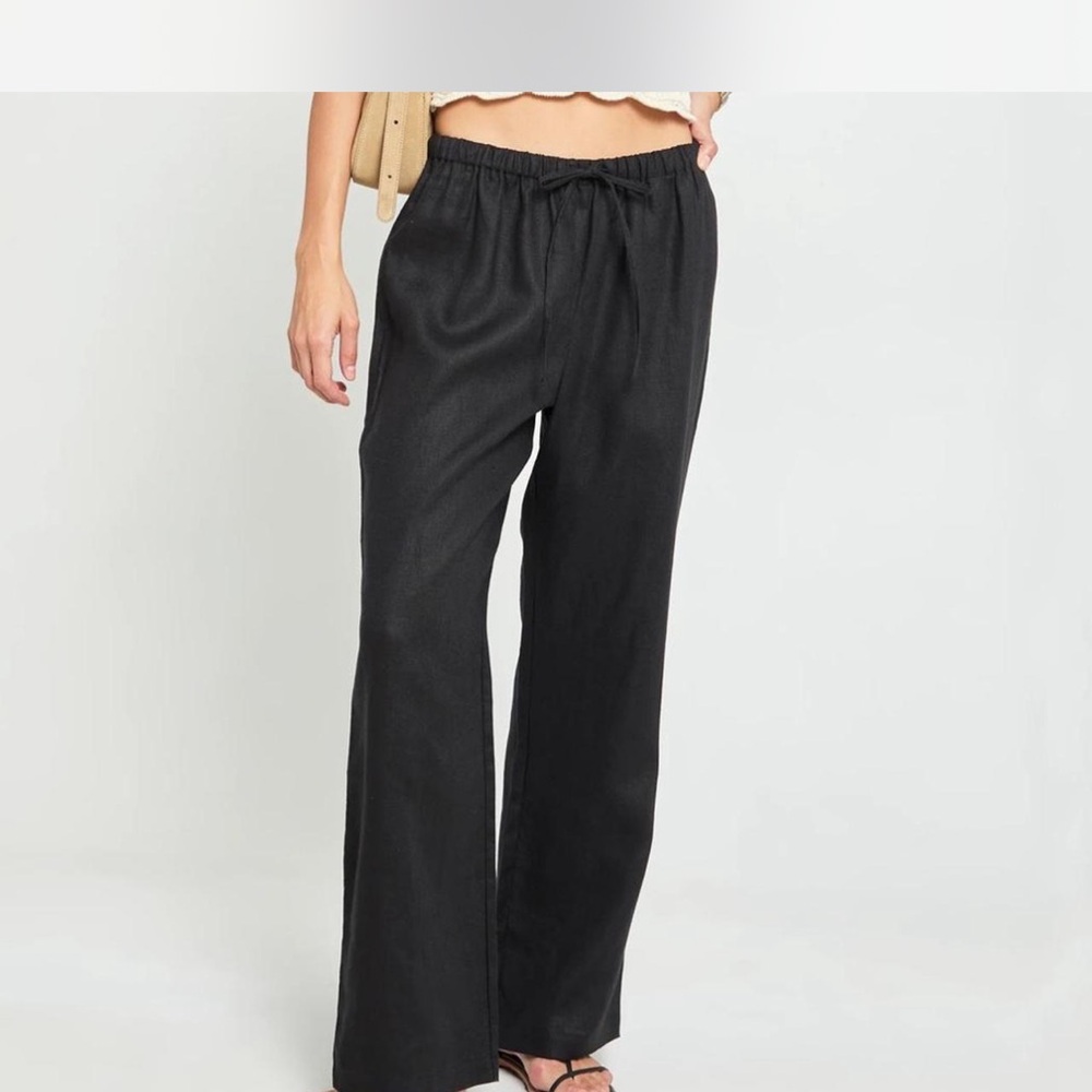 Black Linen Pants